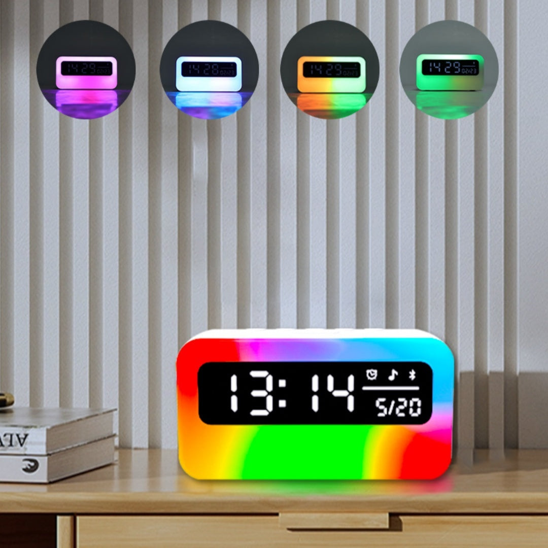 White Noise Atmosphere Multifunctional Bluetooth Speaker Alarm Clock