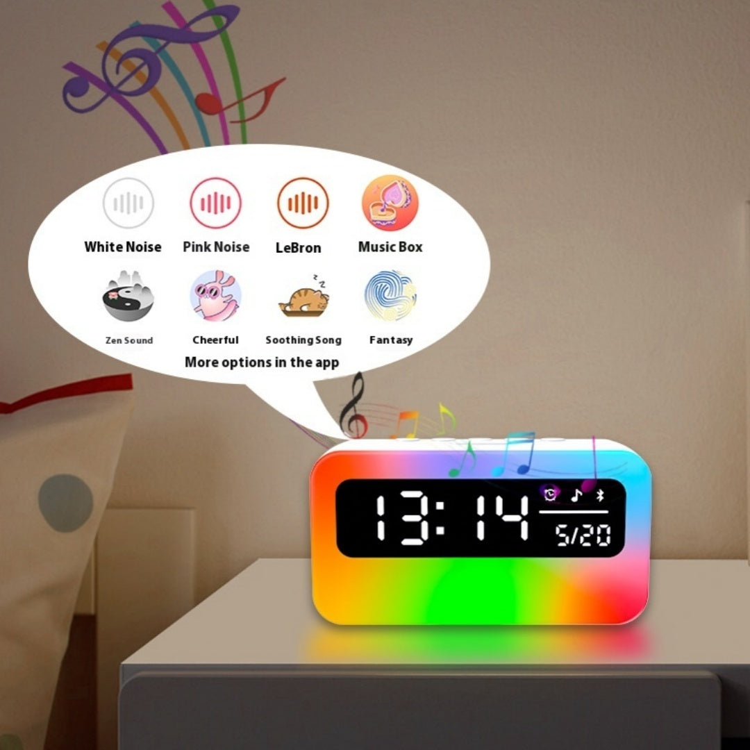 White Noise Atmosphere Multifunctional Bluetooth Speaker Alarm Clock